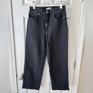 Madewell Black The Perfect Vintage Wide-Leg Jean